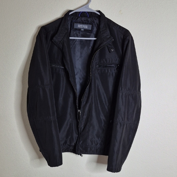 Kenneth Cole Reaction Black Lightweight Shirt Jacket - Picture 1 of 7